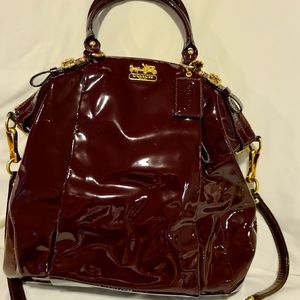 Coach Patent leather Deep Purple Bag